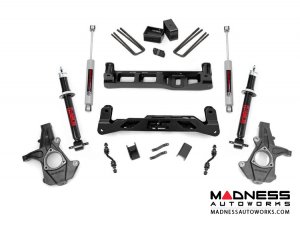 Chevrolet Silverado 1500 2WD Suspension Lift Kit w/ N3 Shocks & Lifted Struts - 5" Lift - Aluminum Stamped Steel